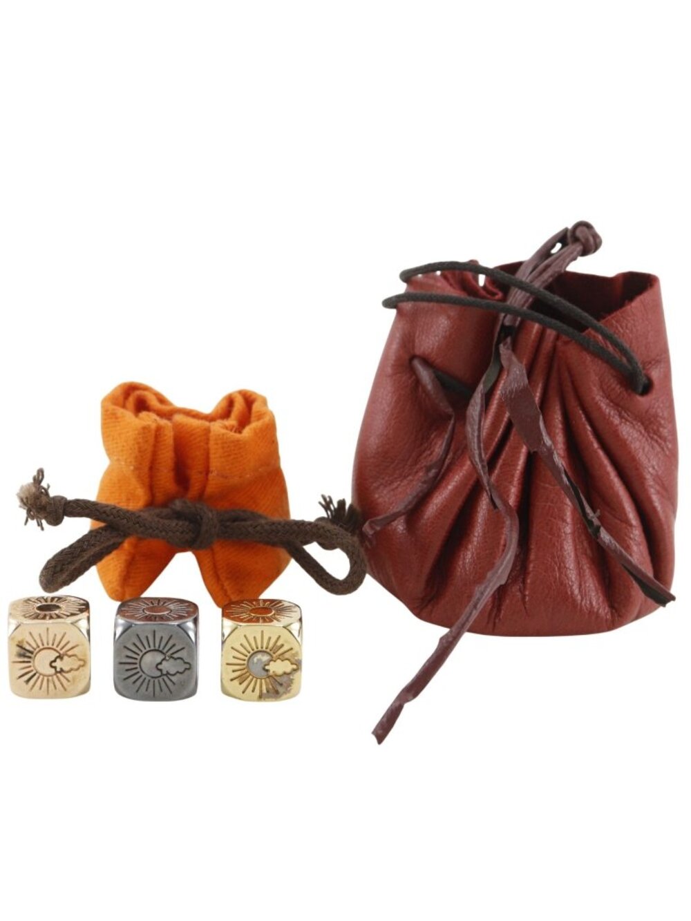 Hermes Fortuna Dice 3 Pieces Vintage Metal